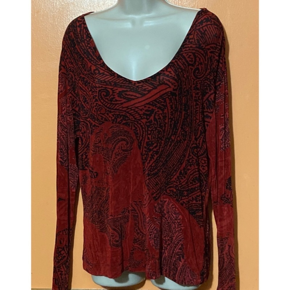 Final Price Chico’s Travelers Paisley Print Top